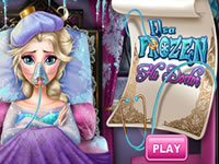 Elsa Frozen va al Medico